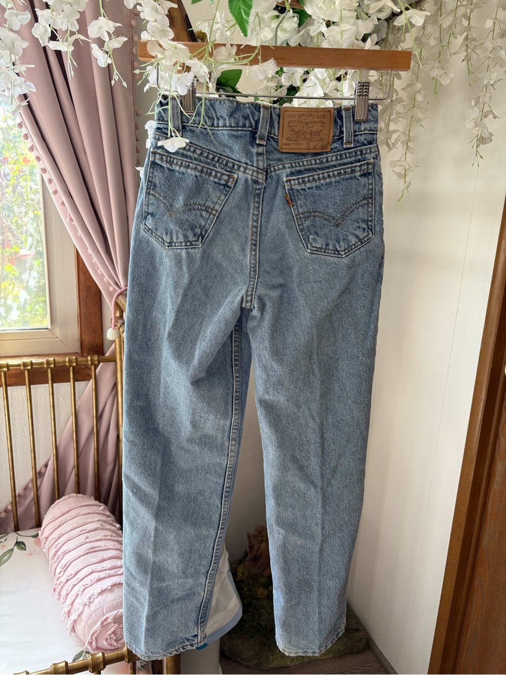 Levi's Orange Tab 550 Blue Straight Leg Kids' Jeans